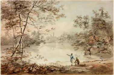 Anglers on the Tyne at Bywell
